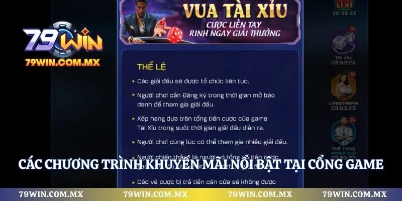 Các chương trình khuyến mãi nổi bật tại cổng game