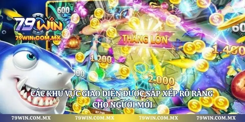 Các khu vực giao diện được sắp xếp rõ ràng cho người mới