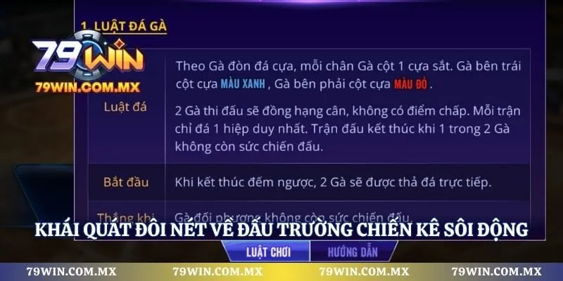 Khái quát đôi nét về đấu trường chiến kê sôi động