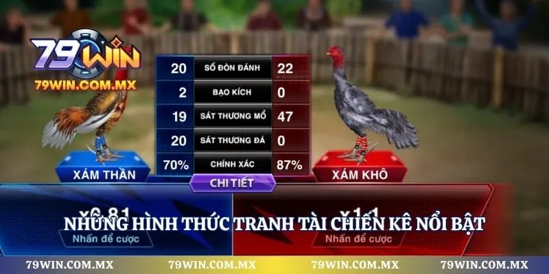 Những hình thức tranh tài chiến kê nổi bật