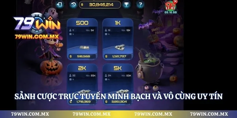 Sảnh cược trực tuyến minh bạch và vô cùng uy tín