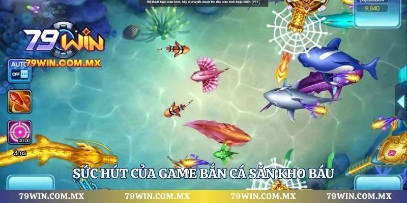 Sức hút của game bắn cá săn kho báu