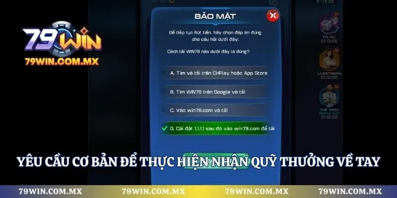 Yêu cầu cơ bản để thực hiện nhận quỹ thưởng về tay